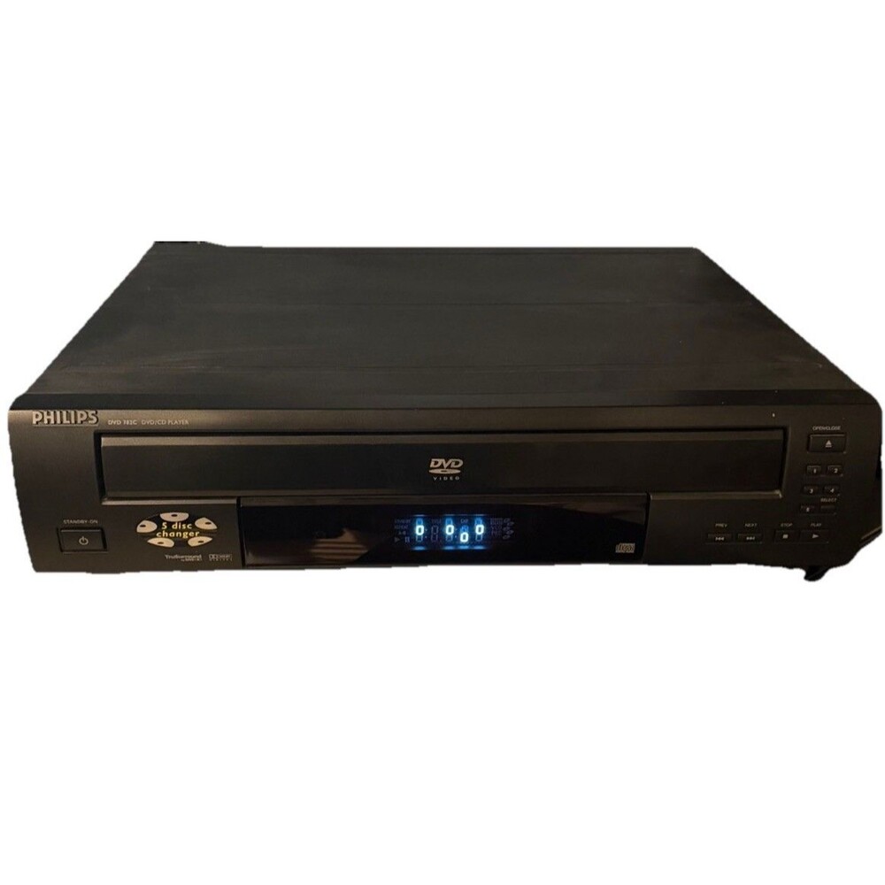 Philips DVD782C 5-Disc Carousel DVD/CD Player Changer Home Theater - Tested/Work